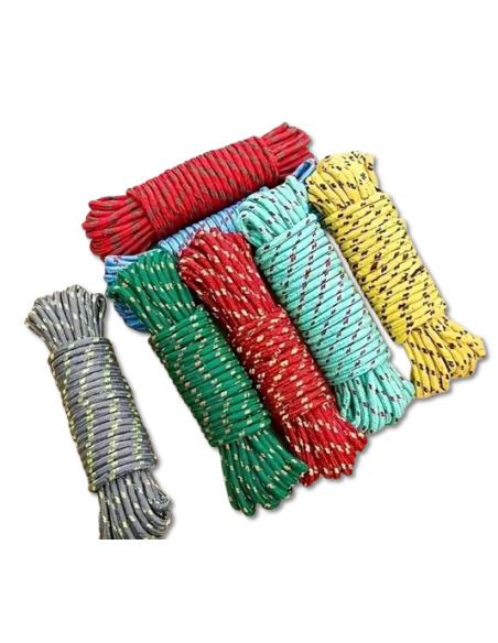 CUERDAS DE AMARRE ELASTICAS  MULTICOLOR x 5 mts (*)   $                                                                 