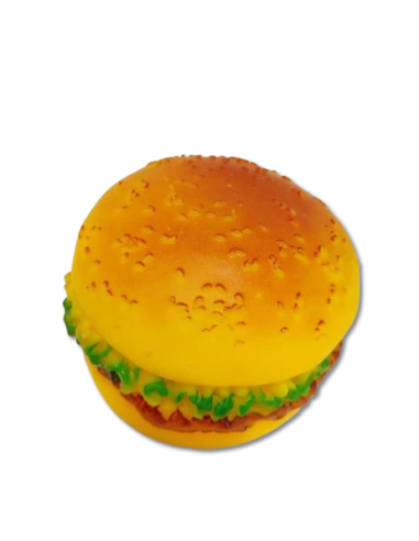 HAMBURGUESA DE GOMA CHILLON JUGUETE PARA PERROS   (*)  $