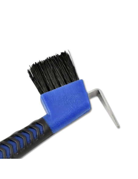 CEPILLO  P / LIMPIEZA DE HERRADURA COLOR AZUL  ( * ) $