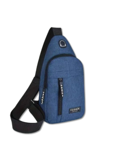 BOLSO TIPO KOALA CRUZADO IMPERM. AZUL   (*)   $