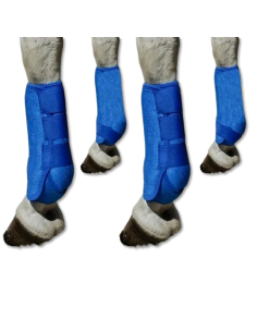 JUEGO DE CAÑERAS  P/ CABALLOS  AZUL TALLA L  x 4 UND  (*)  $