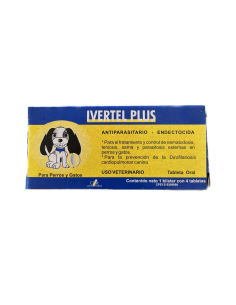 IVERTEL PLUS X 4 TABLETAS C.D.M