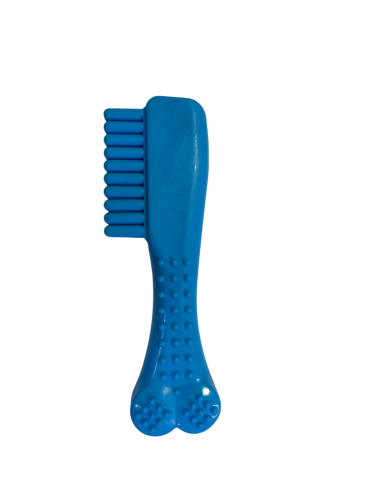 JUGUETE TIPO  PEINE RASCAENCIAS  P/MASCOTAS COLOR AZUL    (*) $
