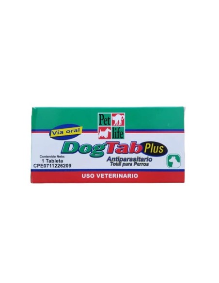 DOG TAB PLUS ANTIPARASITARIO ESTUCHE X 1 TAB