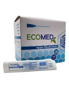 AGUJAS HIPODERMICAS -23G X 1''-ECOMED - CAJA X 100 UND *  $                                                             