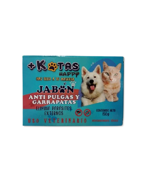 JABON MASCOTAS ANTIPULGAS Y GARRAPATAS 150 GR (+KOTAS)  (*)                                                             