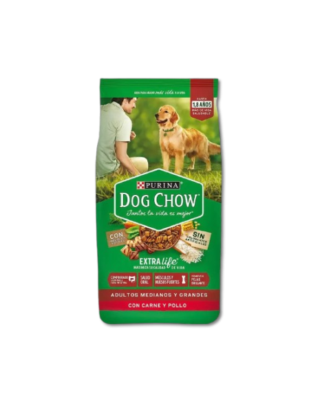 DOG CHOW SIN COLOR ADULTS  M/G  x 20 kg. VE*